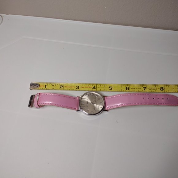 Who Cares I'm Already Late Watch With Pink Band - Picture 8 of 12